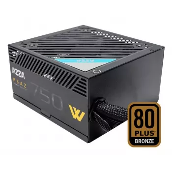 Fonte de alimentação AZZA PSAZ-750W 750 W 20+4 pin ATX 80 PLUS Bronze preto, não modular