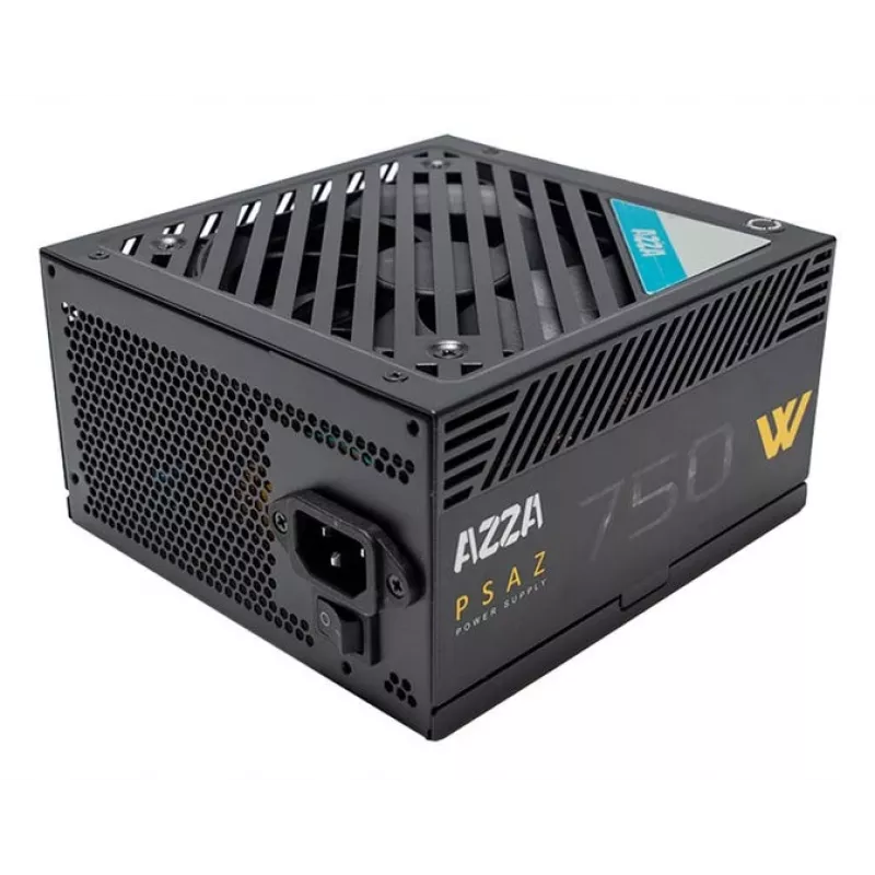 Fonte de alimentação AZZA PSAZ-750W 750 W 20+4 pin ATX 80 PLUS Bronze preto, não modular