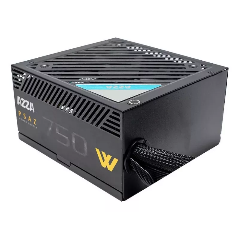 Fonte de alimentação AZZA PSAZ-750W 750 W 20+4 pin ATX 80 PLUS Bronze preto, não modular