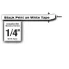Fita de etiquetar Brother TZe-211 preto sobre branco