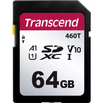 Cartão SD Transcend TS64GSDC460T-VS1 Retail 64 GB (TS64GSDC460T-VS1)