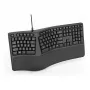 Teclado ergonómico compacto sem fios TRUST KEYRA ERGO MULTI DE — sem fios, layout compacto, layout de teclas alemão