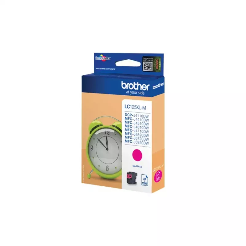 cartucho de tinta Brother LC-125XLM, original Extra (Super) High Yield, magenta, 1 unid.