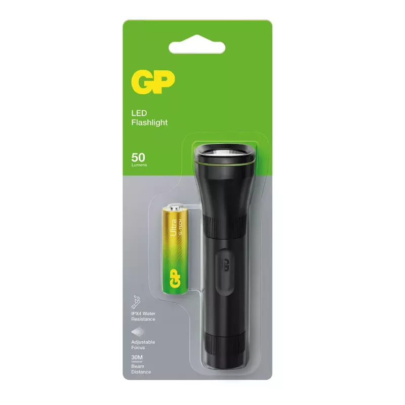 Lanterna de mão GP Lighting 450066 preto 50 lm 30 m 24 h