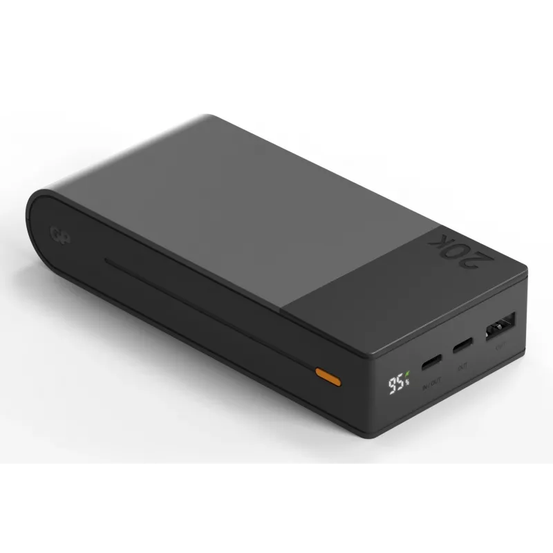 GP Battery GP PowerBank M2+ 20C 20000mAh 2xUSB-C/1xUSB-A preto indicador LED (GPPBM20CGYMSR287)