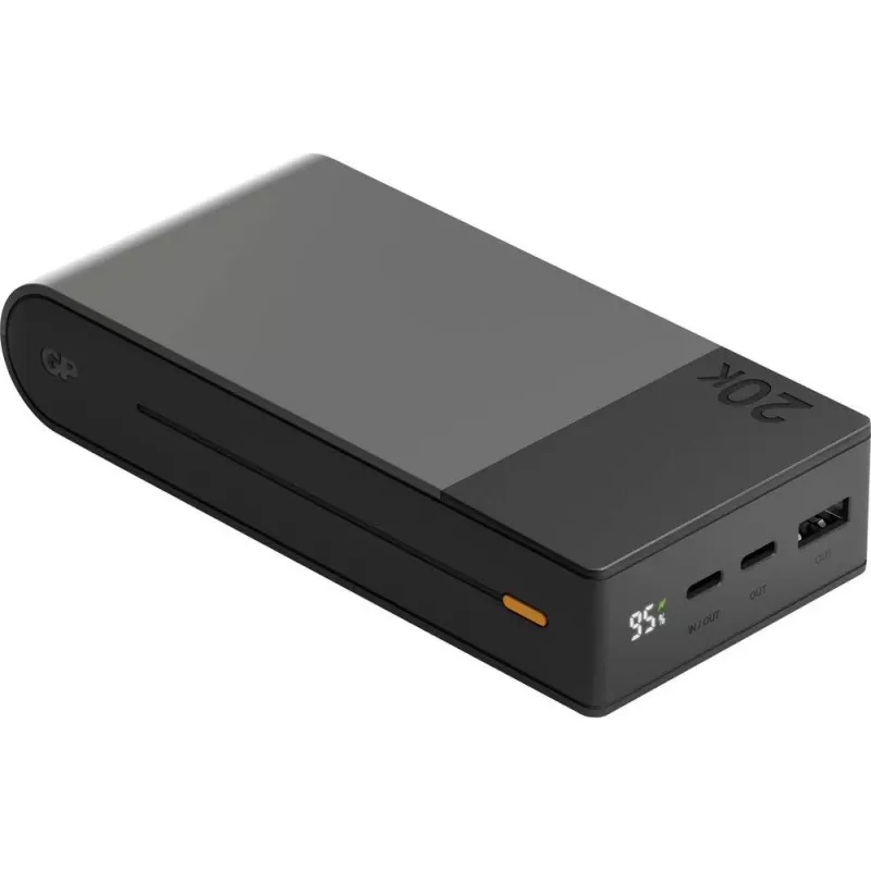 GP Battery GP PowerBank M2+ 20C 20000mAh 2xUSB-C/1xUSB-A preto indicador LED (GPPBM20CGYMSR287)