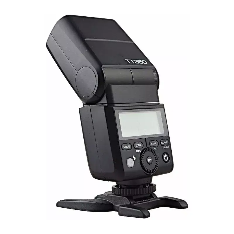 Flash escravo Godox TT350F preto 2,2 s tempo de carregamento pilha AA