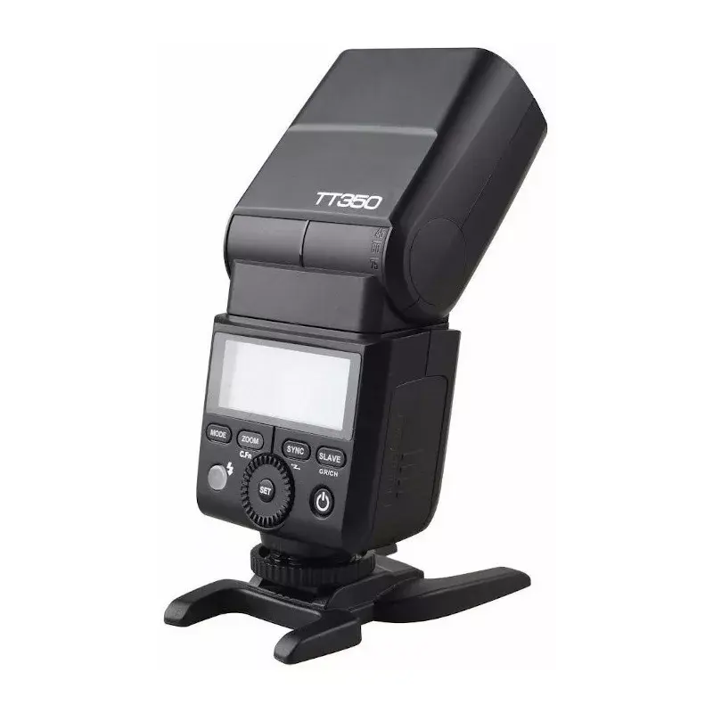 Flash escravo Godox TT350F preto 2,2 s tempo de carregamento pilha AA