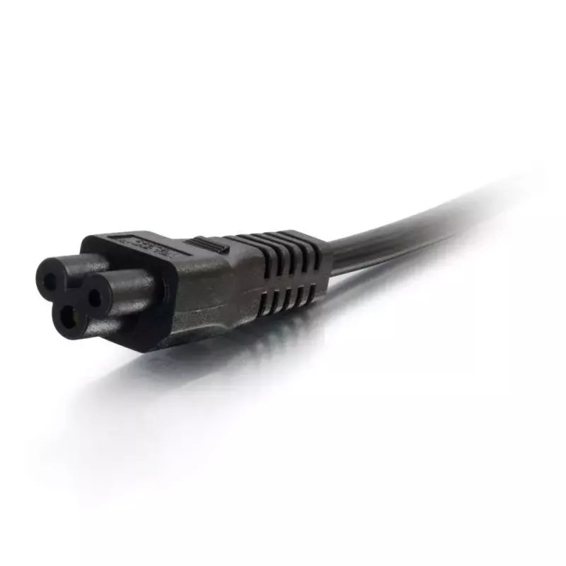 Cabo de alimentação para portátil europeu C2G 1m CEE 7/7 para IEC 60320 C5 250V 3A
