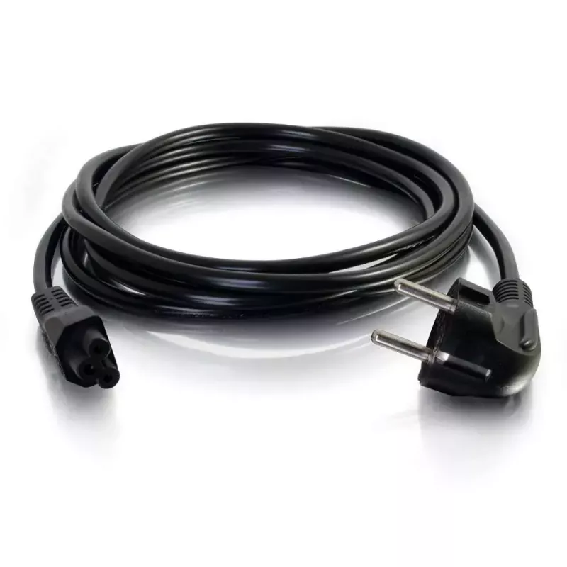 Cabo de alimentação para portátil europeu C2G 2m CEE 7/7 para IEC 60320 C5 250V 3A