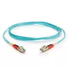 C2G Cabo de fibra ótica InfiniBand 10 m LC OFNR turquesa 50 µm duplex integral