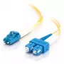 C2G Cabo de fibra ótica InfiniBand 2 m LC SC OFNR amarelo