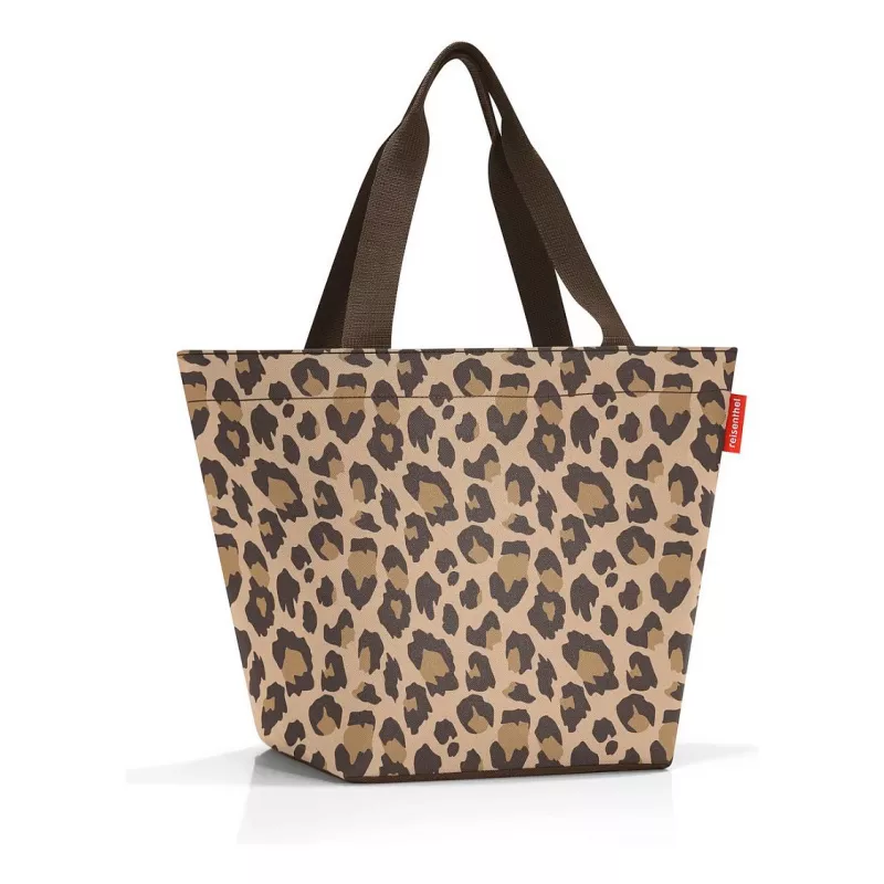 reisenthel Saco de compras shopper M LEO MACCHIATO fibra sintética castanho ZS6048 (ZS6048)
