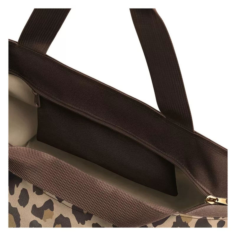 reisenthel Saco de compras shopper M LEO MACCHIATO fibra sintética castanho ZS6048 (ZS6048)