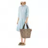reisenthel Saco de compras shopper M LEO MACCHIATO fibra sintética castanho ZS6048 (ZS6048)
