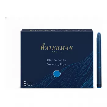 Recarga para caneta de tinta permanente Waterman S0110860 azul