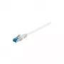 Wentronic Goobay Cabo patch CAT 6a, S/FTP (PiMF), branco, 3 m – LSZH sem halogéneos, cobre (93790)