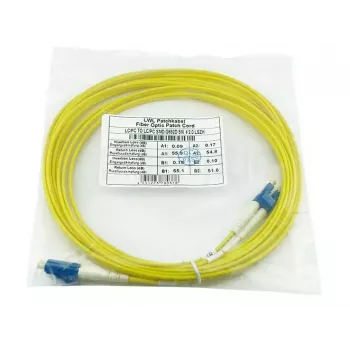 BlueOptics CAB-SMF-LC-LC-5-BO cabo patch de fibra monomodo LC-UPC/LC-UPC, 5 m, bege