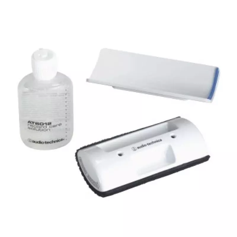 Audio-Technica AT6012 kit de limpeza de discos, 60 ml, com almofada de escova de veludo