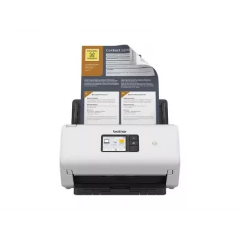 Digitalizador de documentos Brother ADS-4550WTC1 com digitalização duplex e conectividade sem fios