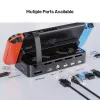 Estação de acoplamento para consola de jogos portátil Unitek G1002F01 — conector de acoplamento USB, preto