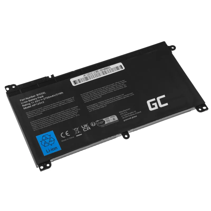 Bateria Green Cell HP125V2 para HP Pavilion x360 Stream 14-AX