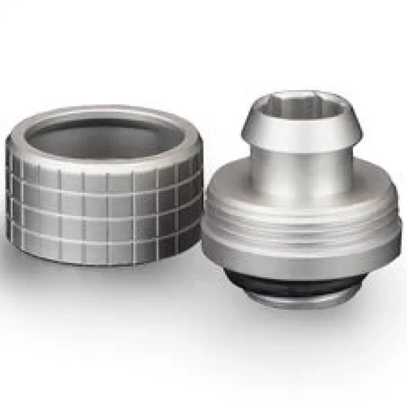 Thermal Grizzly DeltaMate Compression Fitting ST16, latão G1/4, níquel, pack de 6 (TG-DM-FIT-6201)