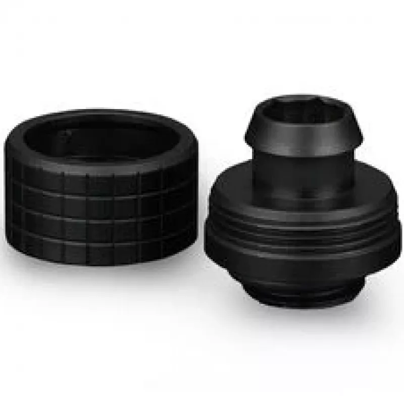 Thermal Grizzly DeltaMate Compression Fitting ST16, latão G1/4, preto, pack de 6 (TG-DM-FIT-6001)