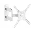 Suporte de TV de parede ONKRON M4-W para 32 polegadas–65 polegadas (81–165 cm), inclinável e orientável, VESA até 400×400, carga máx. 35 kg, branco