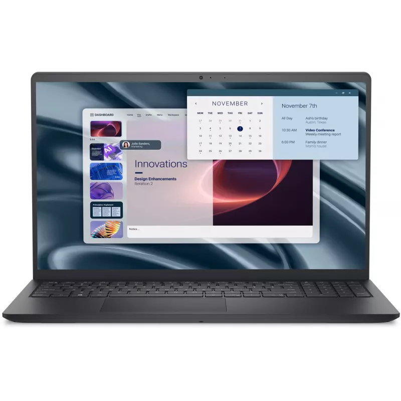 Portátil Dell PV15255 — 15,6 polegadas Full HD, AMD Ryzen 3 7320U 2,4 GHz, 8 GB LPDDR5, 512 GB SSD, Windows 11 Pro, preto