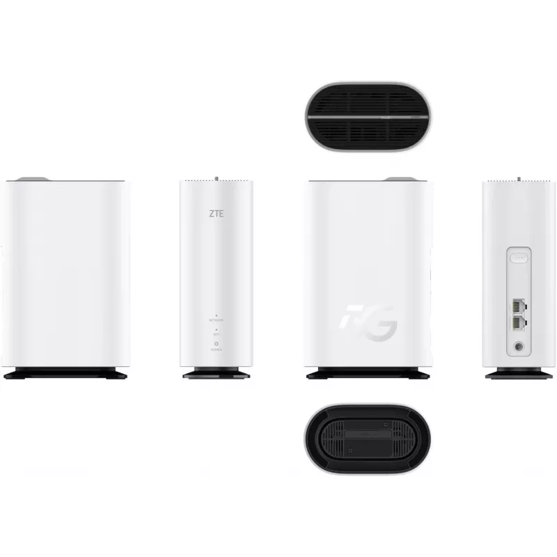 ZTE G5C – Router Gigabit Ethernet Dual Band WLAN (2,4 GHz / 5 GHz) Wi-Fi 6 4G/5G em branco
