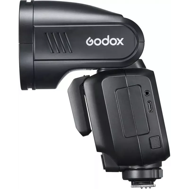 Flash Godox V100‑N para Nikon — Flash de encaixe TTL Li‑ion portátil