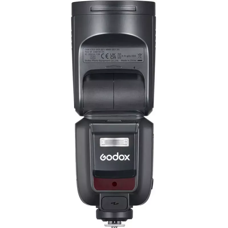 Flash Godox V100‑N para Nikon — Flash de encaixe TTL Li‑ion portátil