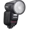 Flash Godox V100‑N para Nikon — Flash de encaixe TTL Li‑ion portátil