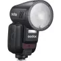 Flash Godox V100‑N para Nikon — Flash de encaixe TTL Li‑ion portátil