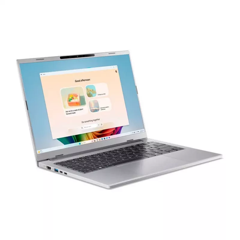 Portátil Acer Aspire 14 AI A14-53M-58AQ — Intel Core Ultra 5 226V, 14 polegadas WUXGA, 16GB LPDDR5x, 512GB SSD, Wi‑Fi 7, Windows 11 Home, prateado