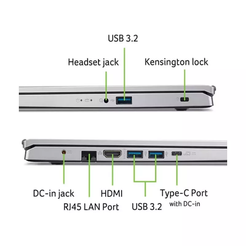 Portátil Acer Aspire Go 15 AG15-42P-R1VS — 15,6 polegadas Full-HD IPS, Ryzen R7-5825U, 8 GB RAM, 512 GB SSD, Linux (eShell)