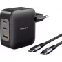 Intenso W100ACC+C520C preto Adaptador USB-C® 100 W USB-A, USB-C® preto (7810010)
