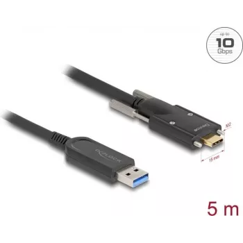 Cabo ótico ativo DeLOCK 83200 USB 10 Gbit/s Type-A para Type-C 5 m