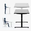 Secretária mark adler Leader 7.3 preto – estação de trabalho ergonómica de altura ajustável