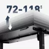 Secretária mark adler Leader 7.3 preto – estação de trabalho ergonómica de altura ajustável