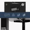 Secretária mark adler Leader 7.3 preto – estação de trabalho ergonómica de altura ajustável