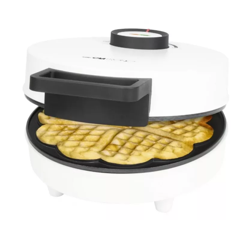 Clatronic WA 3832 máquina de waffles em forma de coração, branco
