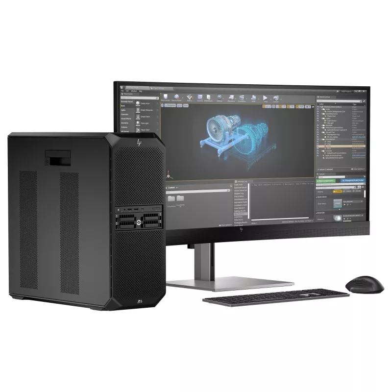 Estação de trabalho HP Z6 G5 A AMD Threadripper Pro 7955WX, 64GB RAM, 2000GB SSD, Win11Pro
