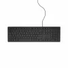 Teclado DELL KB216 universal USB QWERTY inglês do Reino Unido preto tamanho normal com fio