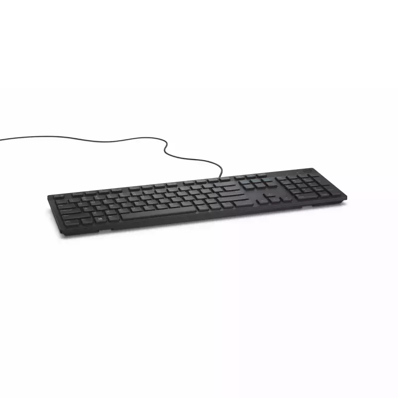 Teclado DELL KB216 universal USB QWERTY inglês do Reino Unido preto tamanho normal com fio