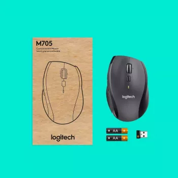 Rato Logitech Marathon M705 sem fios USB preto