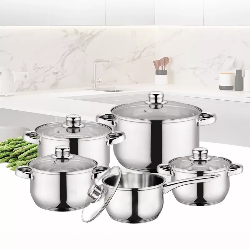 Conjunto de cozinha Maestro MR-2020-10 — conjunto de 10 peças de panelas e frigideiras