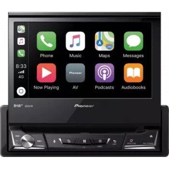AVH-Z7200DAB, preto, 1 DIN, CD, DVD, MOSFET, AAC, FLAC, MP3, WAV, WMA, JPEG