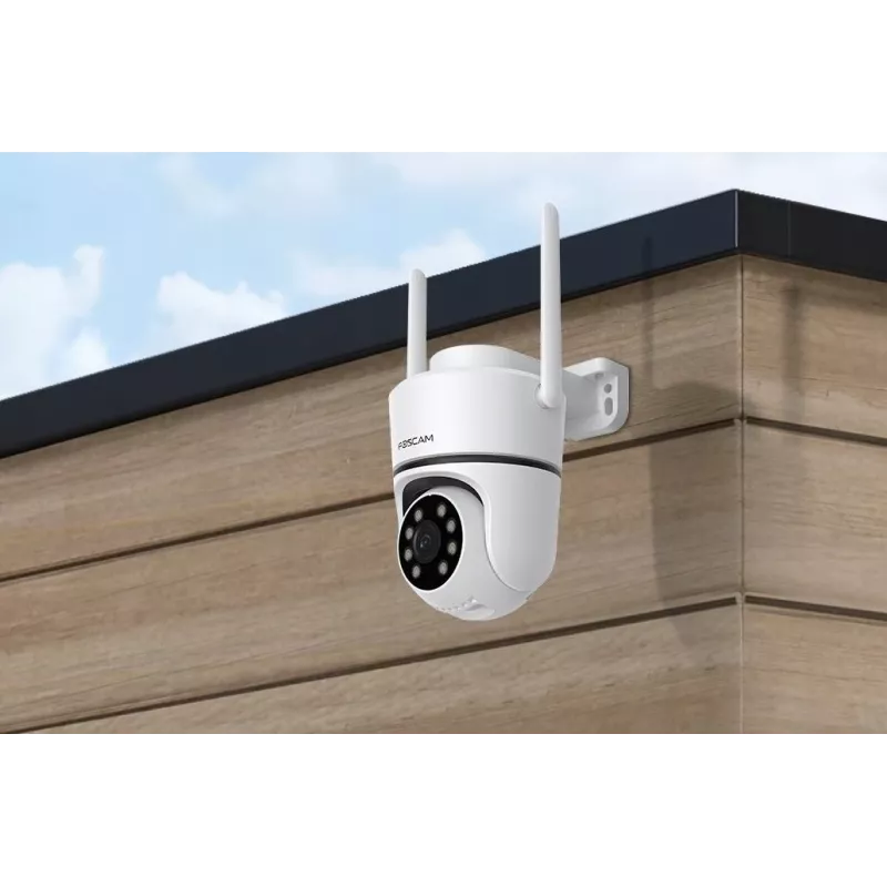 Câmara IP Foscam PD5 5MP branca — câmara de vigilância para rede exterior e interior, resolução 5 MP